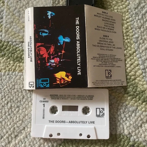 The Doors I Lot of 7 Cassette Tapes Late-1960s to Early-1980s